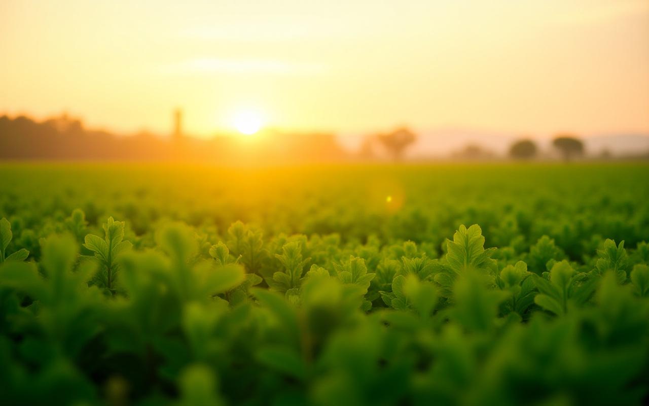 Vista panorámica de campos agrícolas en la Ciudad de México