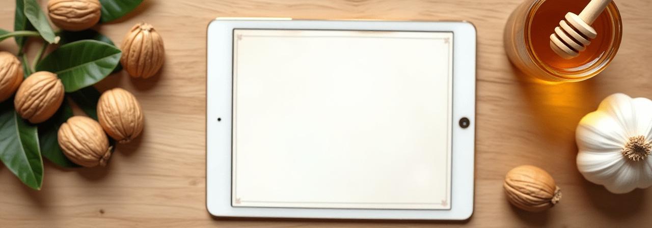 Documento decorativo con elementos naturales para términos y condiciones